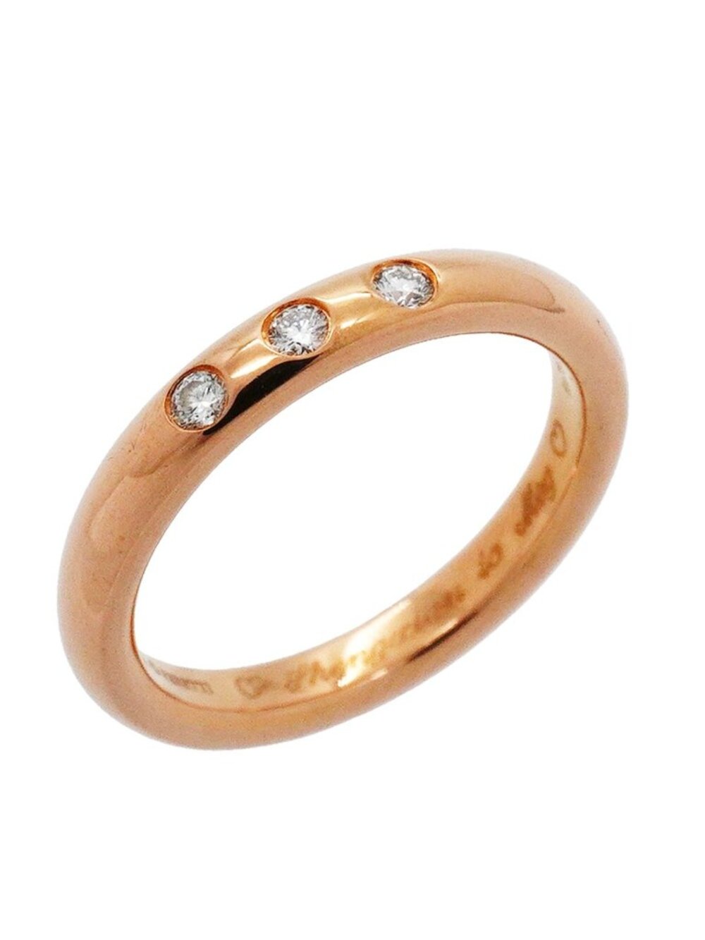 Tiffany & Co Ring Stacking Band Pink Gold Diamond
